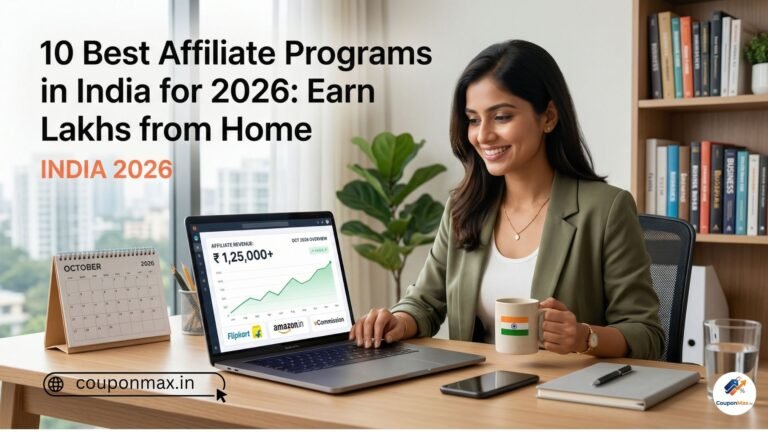 10 Best Affiliate Programs in India 2026: Earn ₹1 Lakh/Month Online